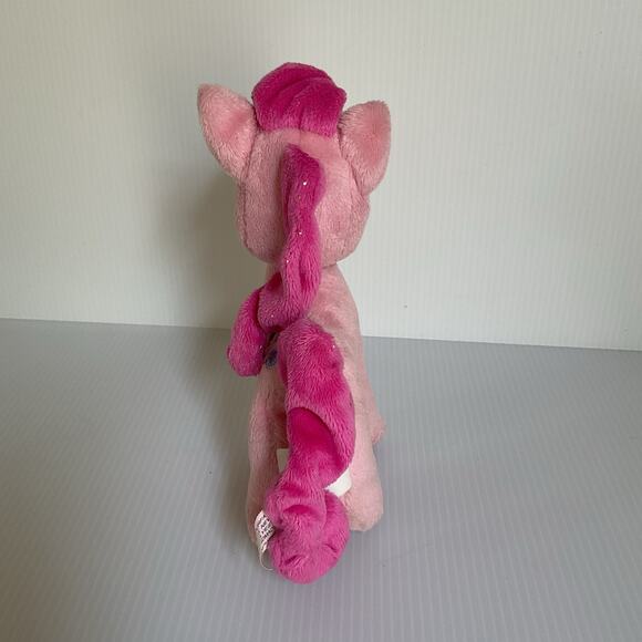 2013 My Little Pony Pinkie Pie Plush Aurora World Stuffed Animal Sparkle Hair - Picture 4 of 13